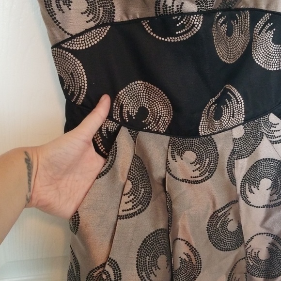 BCBGMaxazria metallic rose cocktail dress - Picture 2 of 5